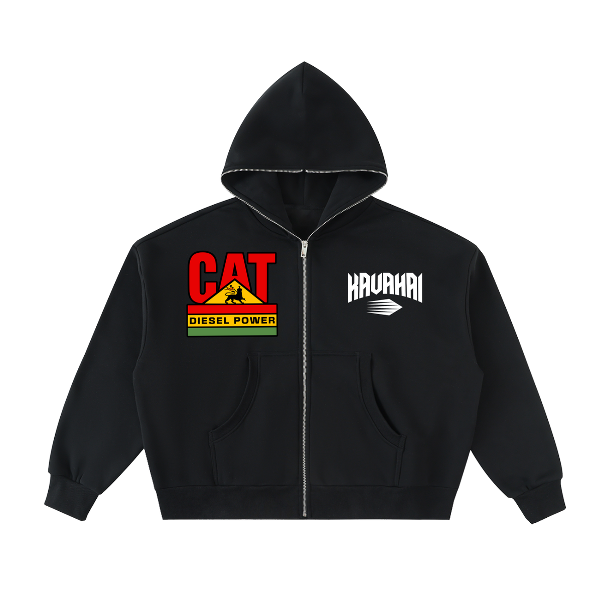 Lucky Black Cat Winter Hoodie